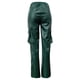 thumbnail image 3 of Gibobby Pantalones cargo para mujer Pantalones de mujer Pantalones de cuero de trabajo casual Pantalones de cuero de bolsillo elásticos de moda(Verde,XL), 3 of 5