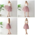 thumbnail image 2 of Women Adult Tutu Skirt Fashion Elastic Waist A-Line Skirts 65cm 7 Layers Tulle Skirts Prom Party Petticoat, 2 of 9