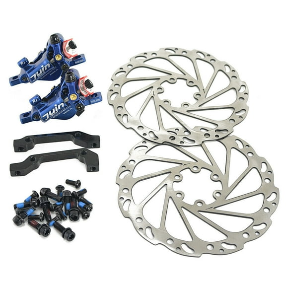 JUIN TECH R1 Hydraulic Road CX Disc Brake set 160mm w/ Rotor (Front Rear) , Blue #JT1903