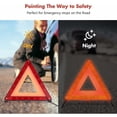 thumbnail image 2 of Triángulos de Advertencia Sincero Kit de Seguridad para Vehículos Motorizados Rojo 43X4, 2 of 5