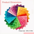 thumbnail image 4 of 5 Pcs of 7.87 x 7.87 in / 20 x 20 cm Fabric Charm Packs for Quilting, Cotton Pre-Cut Squares for DIY Crafting, Watercolor Dye, Assorted Colors (Blue, Green, Yellow+Red, Pink, Purple) for Sewing, 4 of 5