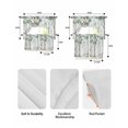thumbnail image 6 of Watercolor Forest Green Kitchen Curtains Sets 24 Inch Length with Valance, Vintage Branches Leaves Swag Valances and Tiers Curtain Set Drapes Swag Curtains for Living Room, Bathroom, Bedroom, Cafe, 6 of 6
