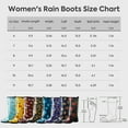 thumbnail image 2 of HISEA Botas de Lluvia Coloridas para Mujer, Zapatos de Jardín Antideslizantes Impermeables hasta la Rodilla, Girasol Negro, Talla 7, 2 of 7