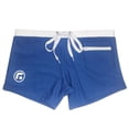 thumbnail image 3 of Men's Sexy Swimming Trunks - Elastic Waist, Zipper Pockets, Side Slits - Quick Dry Nylon/Spandex Beach Surf Shorts, 3 of 8
