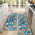 thumbnail image 4 of Kitchen Rugs Sets Of 2,Basset Hound Dog and Flower-1 Anti Fatigue Kitchen Mat Rugs Non Slip Washable,Decorative Kitchen Floor Mats for Kitchen,Sink,Laundry,17"X47", 4 of 5