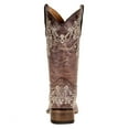 thumbnail image 4 of Corral Western Boots Girls 10" Pull On Leather Embroidery Brown A2980, 4 of 5