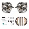 thumbnail image 1 of Transit Auto Rear Drum Brake Shoe & Hardware and Wheel Hub Bearing Assembly Kit for Car 2011-2014 Mazda 2 - Left Right Side (Driver Passenger) K7D-100936, 1 of 11