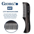 thumbnail image 3 of Peineta de bolsillo Giorgio G57 extra pequeña de 7 cm para barba y bigote, 3 of 9