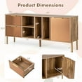 thumbnail image 3 of Costway Buffet Miroir Rustique pour Cuisine avec 2 Tiroirs, 3 of 10