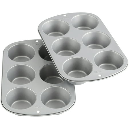 Wilton Recipe Right Jumbo Non-Stick Muffin Pan Multipack, 6-Cup (Best Non Stick Muffin Pan)