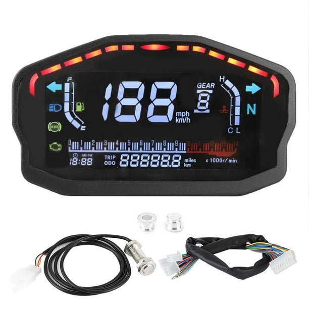 Medidor de Velocímetro Digital LCD LED Jadeshay para Motocicleta Apto para Ducati