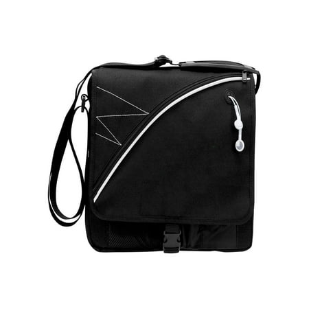 Recycled Vertical Messenger Bag - RECYCLED PET TABLET MESSENGER