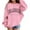 Pink, variant on Kiijoy Toddler Girls Los Angeles Sweatshirt Casual Sports Crew Neck Pullover, Sizes 3-4