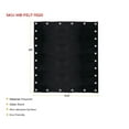 thumbnail image 6 of (4 Pack) 11.5'x20' Black Pre Tarp Blanket w/ Grommets to Protect Cargo Load & Flatbed Tarps - Heavy Duty Textile Moving Blankets for Packing & Shipping Furniture - Non-Abrasive Surface, 6 of 9