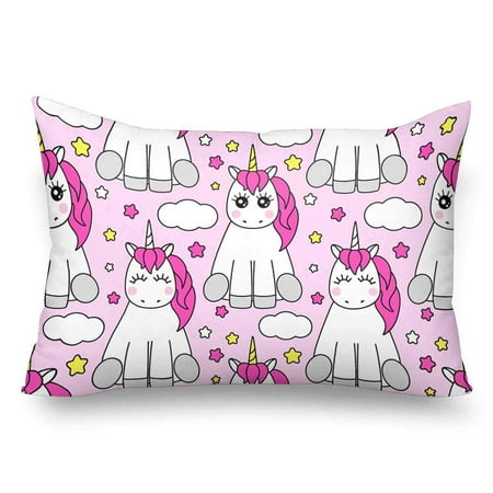 Gckg Cute Childish Seamless Pattern Cartoon Magic Unicorn