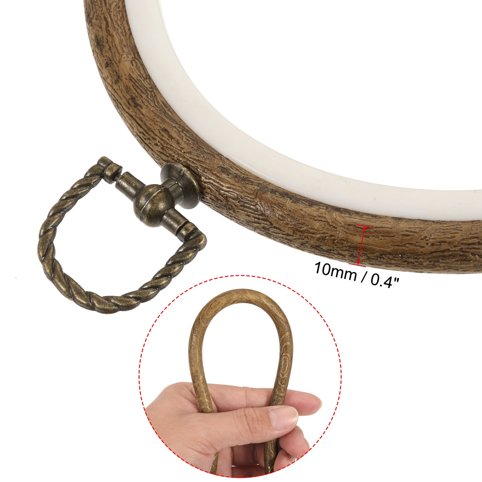 24CM Cross Stitch Gift Wooden Ring Embroidery Hoop Adjustable Screw  Polished | Fruugo AE