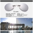 thumbnail image 2 of Riwesomey Gafas de sol sin montura para hombres y mujeres, pinzas para la nariz, gafas para adultos, gafas transparentes con Clip, accesorio de decoración Gafas de moto Plata, 2 of 6