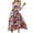 Red womens dresses, variant on Wycnly Womens Dresses Sleeveless V-Neck Floral Print Casaul Long Summer Dress Tie Waist Flowy Swing Beach Holiday Tank Sun Dresses Red S Clothes