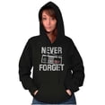 thumbnail image 4 of Never Forget Old School Video Gamer Unisex Plus Fleece Graphic Hoodie Brisco Brands 2X, 4 of 5