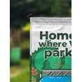 thumbnail image 2 of Printtoo White Home Is Where We Park It Caravans Personalized Camping Flags For Campers Double Sided CampsiteFlagOutdoor GardenFlags, 2 of 4