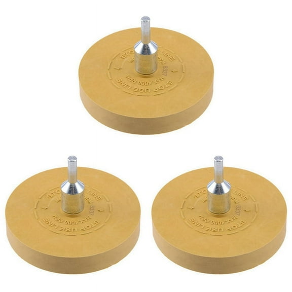 3X Car Decal Remover Pneumatic Rubber Remover Wheel Film Glue Removal Eraser Scraper Plate Paint Cleaner Polishing Tool