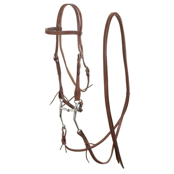 Showman Argentina Cow Leather Bridle w/ Tom Thumb Bit