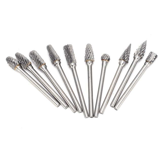 Lima rotativa de carburo BuyWeek 10 piezas fresadora de lima rotativa para tallado de madera