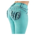 thumbnail image 2 of Fashion2Love Women's Plus / Juniors Size Colombian Design Butt Lift Mid Waist Skinny Jeans, 2 of 8