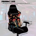 thumbnail image 2 of Whosucclay Mushroom Butterfly Daisy Star Print Gaming Chair Cover Stretchable Rotating Desk Chair Protector Cover with Armrest Slipcovers Washable Slipcover for Office & Gaming Chairs, 2 of 8