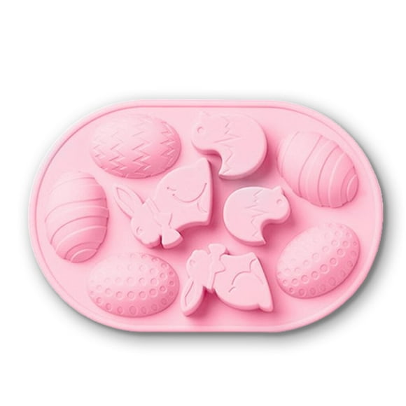 Matsuzay Molde de Pascua Huevos lindos Pastel de silicona para hornear Cupcake Moldes de pudín Decoración del festival DIY Fabricación de Type2 NO2
