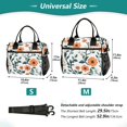 thumbnail image 4 of FORMRS Insulated Lunch Bag Unisex Large Capacity with Shoulder Strap, Flowers Pattern, 4 of 6
