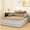 Brown, variant on Uforic Queen Air Bed featuring Headboard, 18in Inflatable Mattress with Pillow, Portable Electric Pump, Brown - Ideal Queen Air Mattress for Camping & Home Use