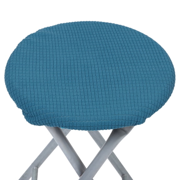ETEREAUTY Etereaauty Blue Round Stool Cushion Covers for Home Easy Installation