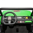 thumbnail image 5 of iRerts 24V 2 Seater Ride on Toy UTV, Powered Ride on Car with Remote Control, Automatic Tipping Bucket, Bluetooth, LED Light, USB/MP3 Port, Electric Cars for Kids Boys Girls Ages 3-8 Gifts, Green, 5 of 10