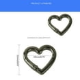 thumbnail image 7 of WINDLAND Carabiner Clips Snap Spring Hook Heart Shape Clasp Keyring Carabina Karabiner, 7 of 7