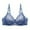 Blue, variant on AJGRHE Women Sleep BraDouble Lace Lingerie Bra for Plus Size Comfort and Support 105D Blue