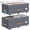 Grey, variant on Under Bed Storage with Wheels 2Pack, 80L Height Adjustable Underbed Containers with Clear Lids, Rolling Under Bed Shoe Storage Organizer for Dorm Home Clothes, Blankets, Toys, Black