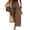 9#q Khaki, variant on Womens Wide Leg Capri Pants Gingham Plaid Culottes Summer Elastic Waist Palazzo Trousers Bottoms with Pockets Fluorescence Yellow S