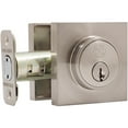 thumbnail image 3 of Grade 3 Contemporary Square Deadbolt, KW Keyway, Satin Nickel by Stone Harbor Hardware, 3 of 4
