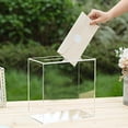 thumbnail image 3 of Wedding Acrylic Card Clear Box with Lock For Marriage Anniversary Reception B3P7, 3 of 8