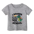 thumbnail image 4 of oqasdz Kids Graphic Letter Print T Shirt for Back To School Short Sleeve Tee Top Girls 100 Days of School Shirt Boys Stretch Loose Performance Casual Outdoor, 4 of 4