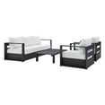 thumbnail image 2 of Modway Tahoe Outdoor Patio Powder-Coated Aluminum 4-Piece Set in Gray White, 2 of 10