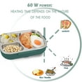 thumbnail image 4 of Wzzjkit Three Compartments Leakage Proof Heating Electrical Lunch Box Plug in Heat Preservation Two in One Lunch Box, 4 of 6