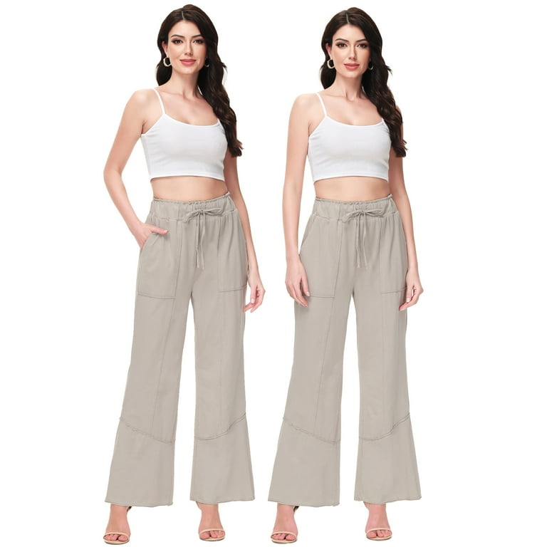 Stylish Women's Plus Size Wide Leg Palazzo Pants Spring Stylish Women's Plus Size Wide Leg Palazzo Pants Spring