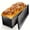 Black 1, variant on Pullman Loaf Pan with Lid, 2 Pack Non-Stick Black Bread Loaf Pans for Homemade Bread Carbon Steel Bread Toast Box with Cover for Bakeware Bread Toast Oven Baking Gold