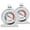Silver, variant on Papaba Freezer Thermometer,2Pcs Large Round Dial Kitchen Stainless Steel Freezer Refrigerator Thermometer