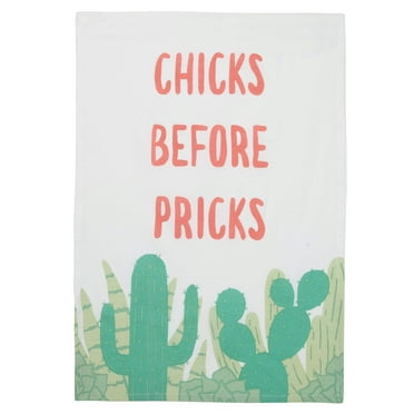 Peking Handicraft 04JES658WC Chicks Before Pricks Kitchen Towel, 25-inch Length, Cotton