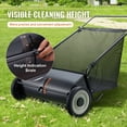 thumbnail image 4 of Unbranded 26" 7 Cu Ft Push Lawn Sweepers with 4 Brushes, Strong Rubber Wheels, Sturdy Steel Construction, 4 of 12