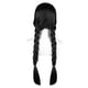 thumbnail image 3 of Wednesday Wig Addams Cosplay Heat Resistant Synthetic Hair Carnival Halloween Party Props, 3 of 3