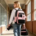 thumbnail image 2 of Fgnfyis School Backpack with Lunch and Pencil Three Piece Bundle Kids Backpack for School Pink, 2 of 5